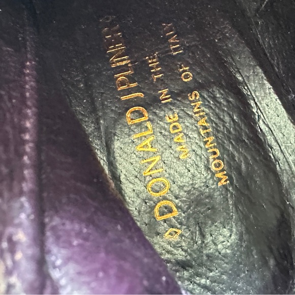 Donald J. Pliner Reptile Embossed Sarra Heeled Ankle Boots Brown Heeled Booties - Picture 12 of 12